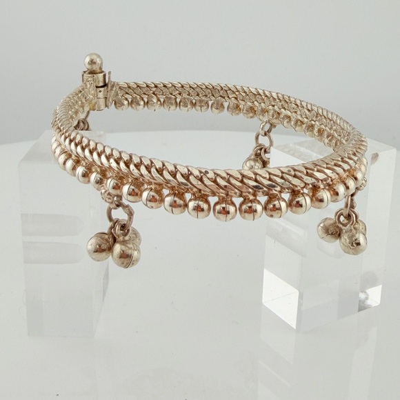Jewelry - Vintage Sterling Silver jingle Anklet anklets 30g / Payal Rajasthan Style